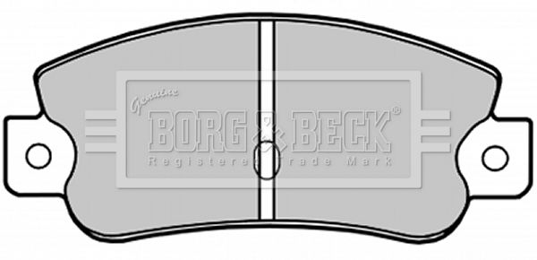 BORG & BECK stabdžių trinkelių rinkinys, diskinis stabdys BBP1193